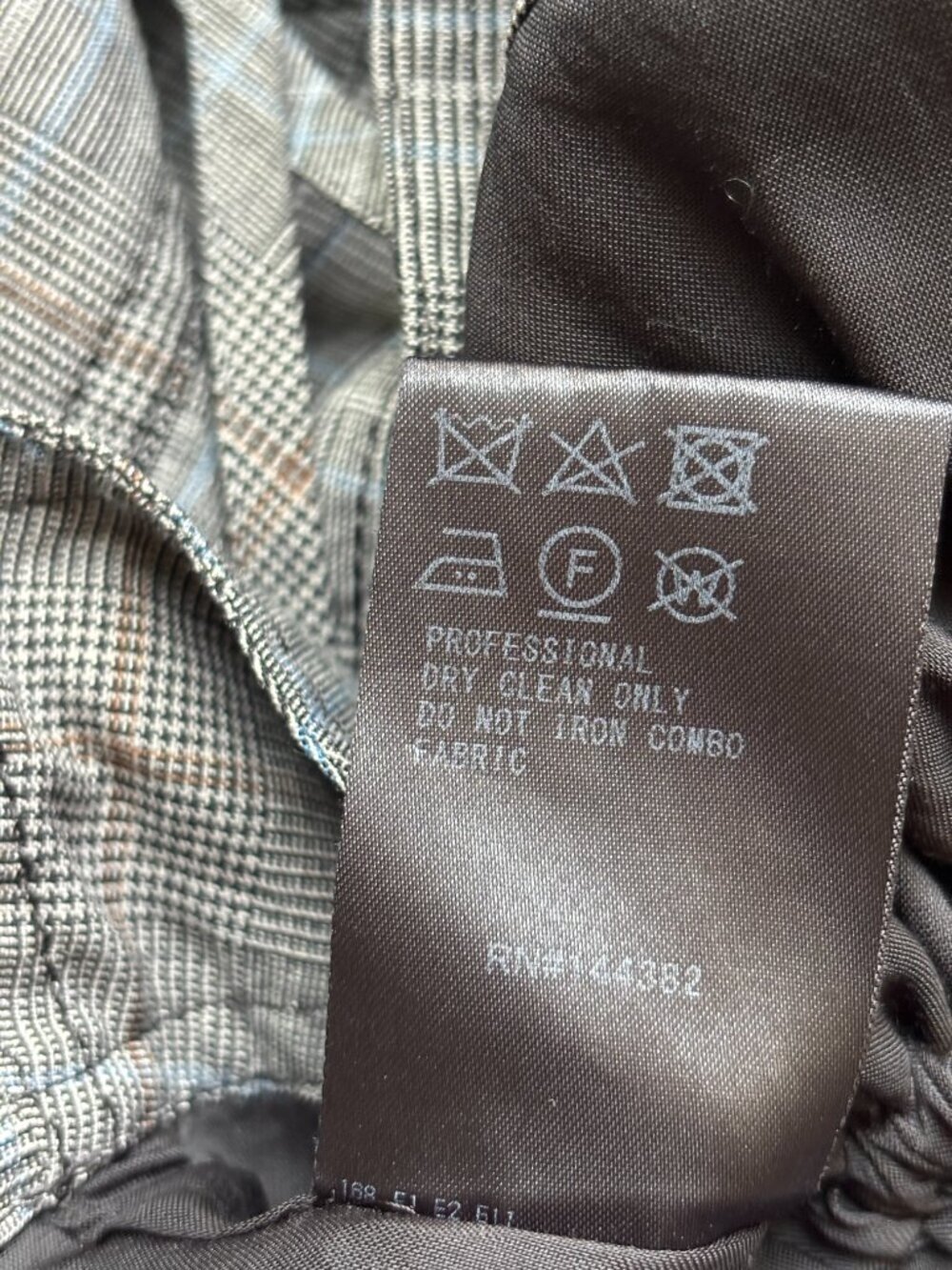 ADEAM Oversized Ruched Jacket — Grey Plaid with Faux Leather, size L Like New - Picture 6 of 6